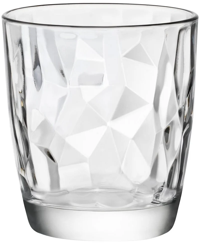 Bormioli Rocco Glas-Set - Wassergläser - Transparent - Diamant - 300 ml - 12-teilig