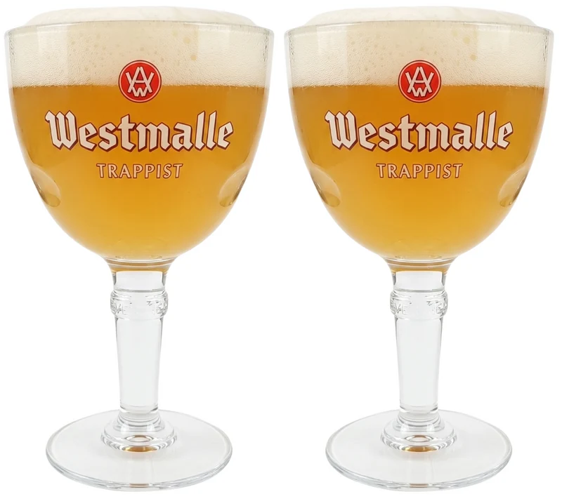 Westmalle Trappistenbiergläser - 330 ml - 2 Stück