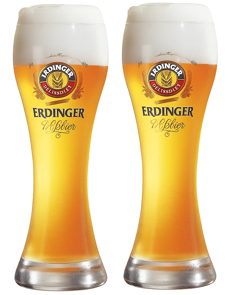 Erdinger Weizenbiergläser - 500 ml - 2 Stück