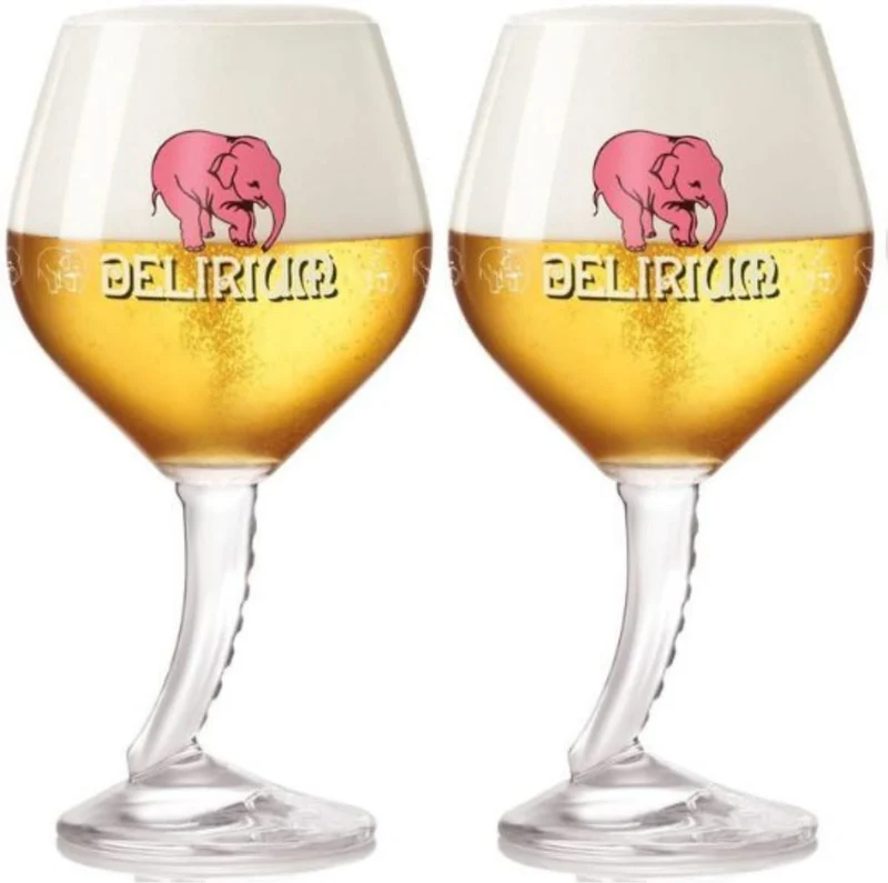 Delirium Biergläser auf Fuß - 330 ml - 2 Stück