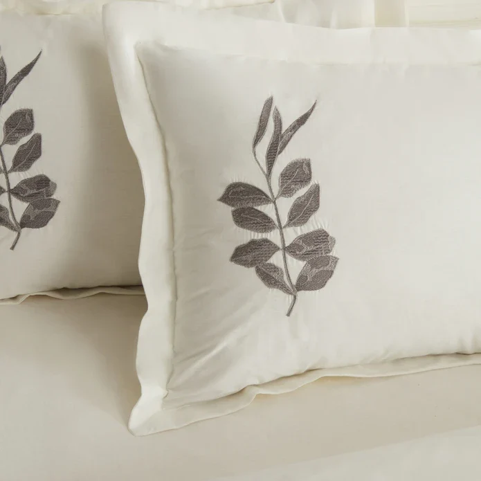 Karaca Home Gardenia 8-teiliges Hochzeitsset Anthrazit