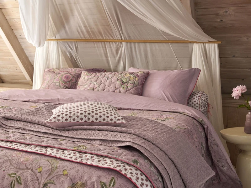 Pip Studio Mumbai Morning Bettwäsche pink 135x200cm (1 Stück)