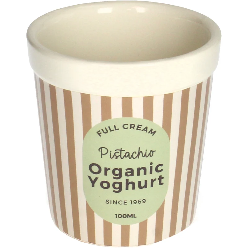 Übertasse Joghurt Pistazie Feinkeramik Braun 9.7x9.7x10.4cm