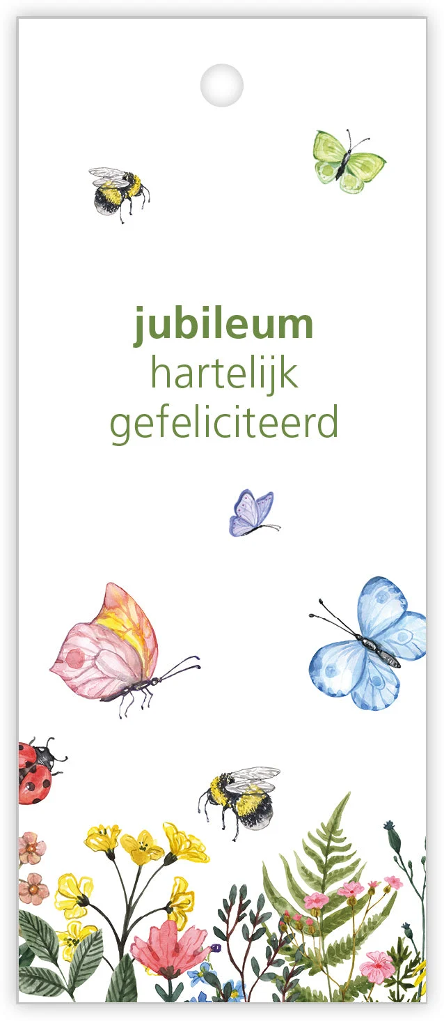 Päckchen à 12 Geschenkkarten Schmetterling Jubiläum Herzlichen Glückwunsch