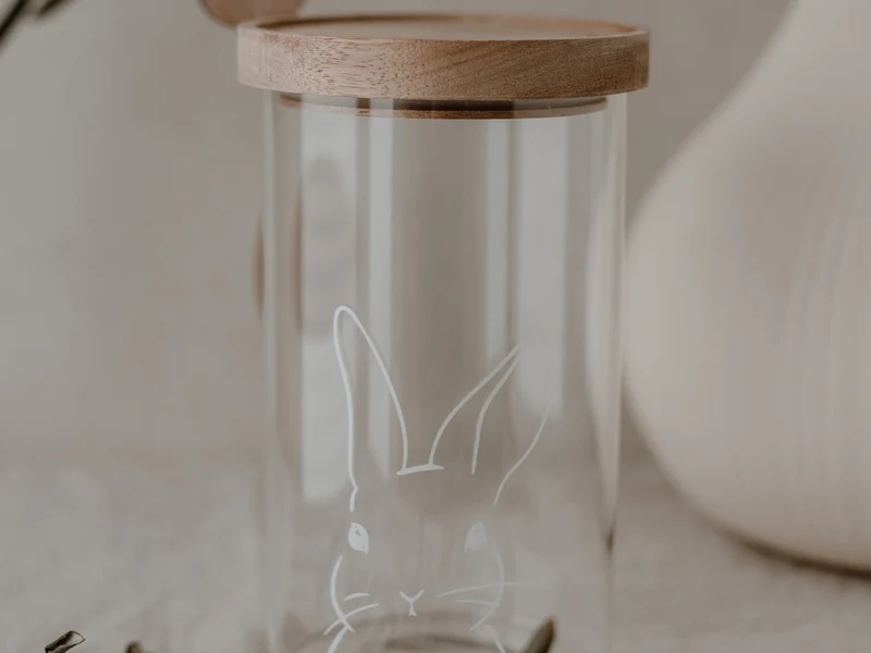 Eulenschnitt Vorratsglas Hasi 19cm