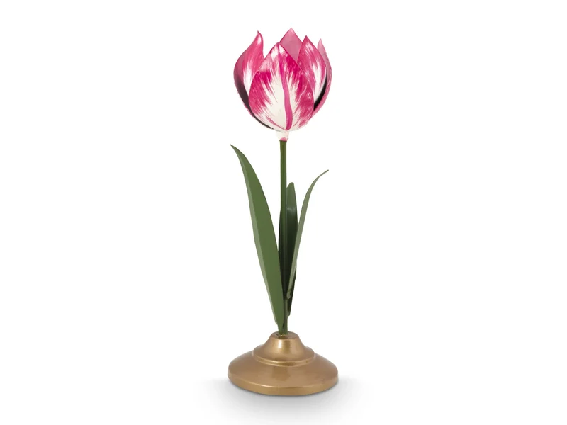 PIP STUDIO Metal Tulip Kerzenhalter pink 26cm