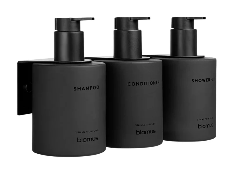 Blomus KIREI Glasflasche 8x14cm smoke Set 3tlg