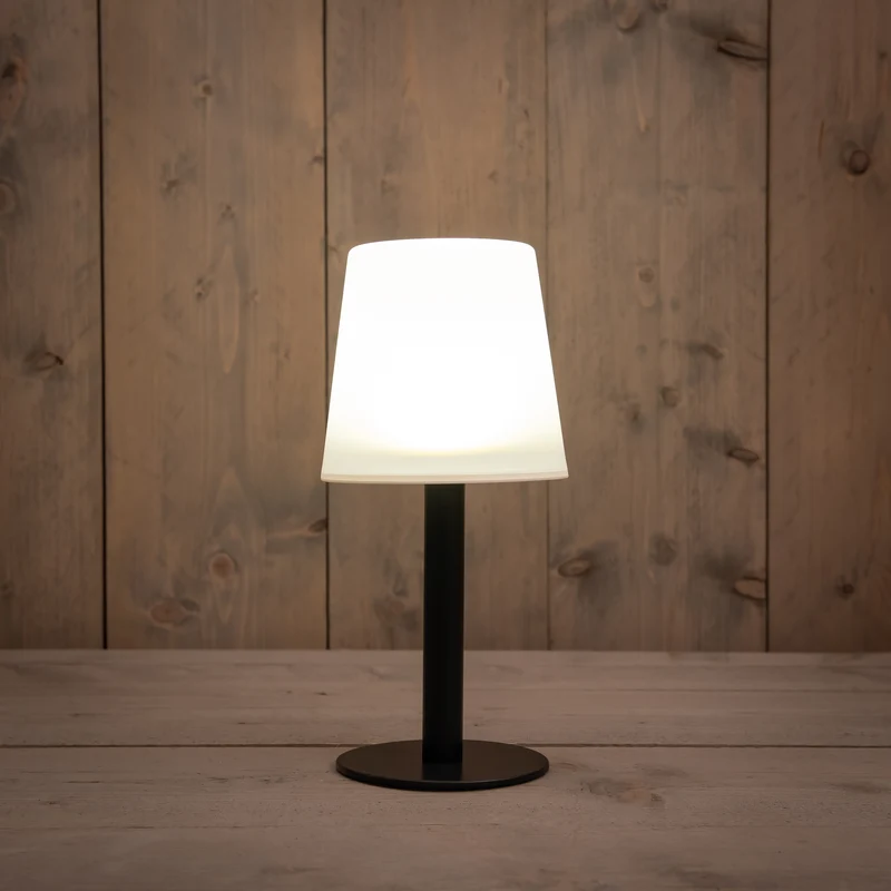 Tischleuchte Solar LED 15x15x32cm warmweiß