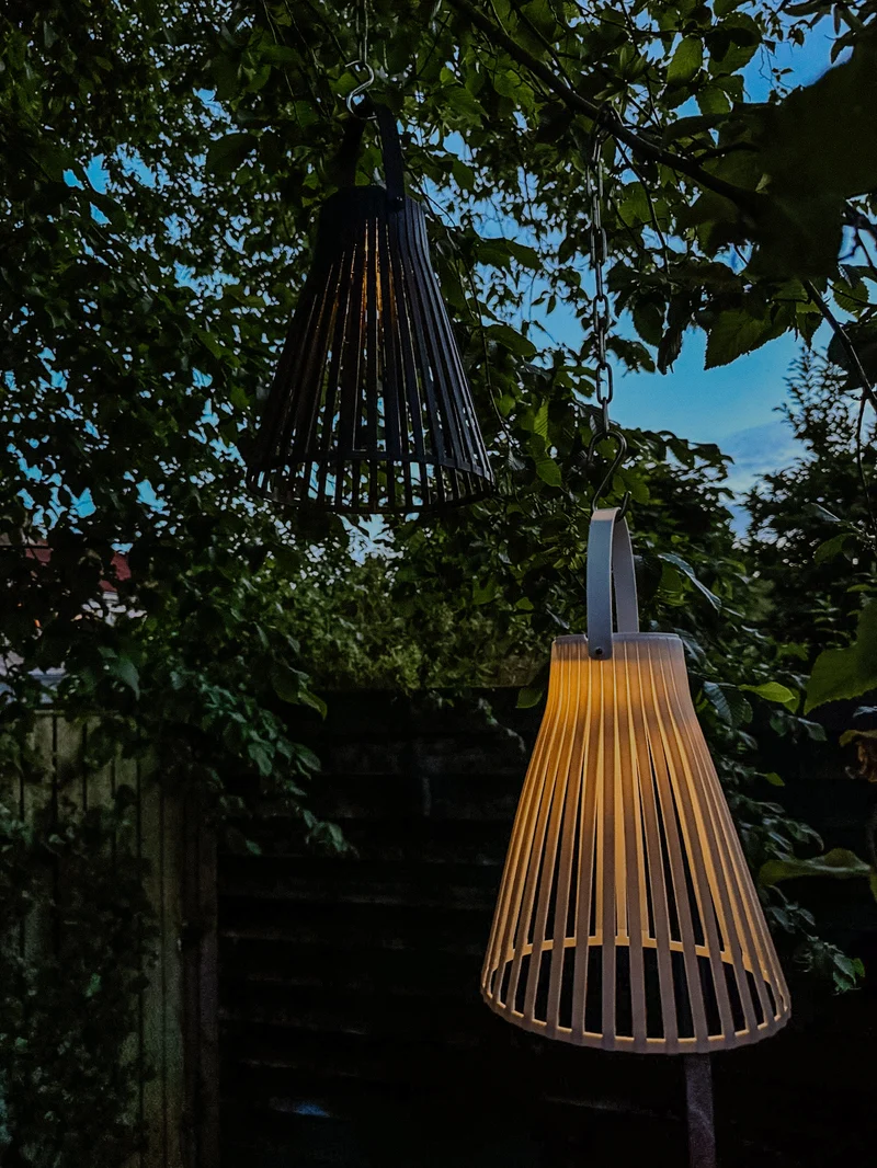 Hängeleuchte Solar 1 LED 20x20x24cm Weiß