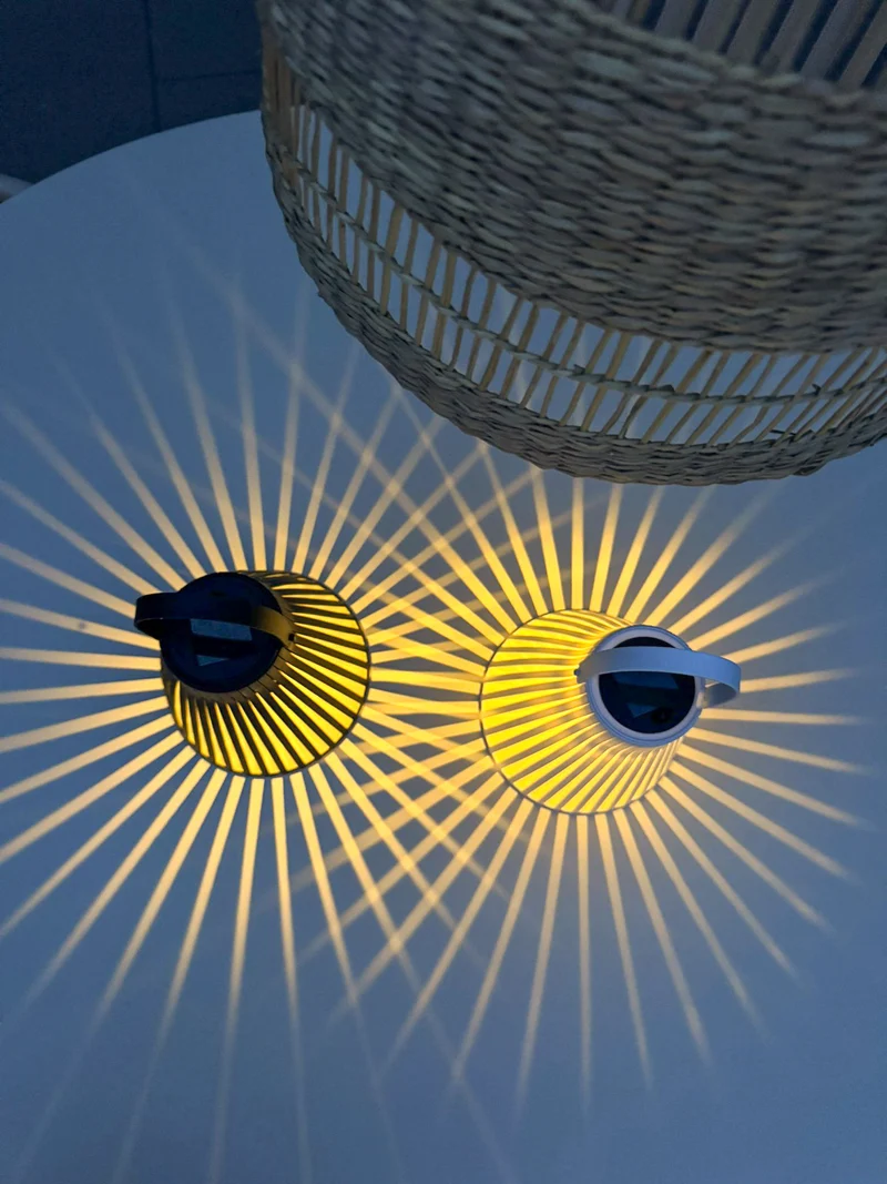 Hängeleuchte Solar 1 LED 20x20x24cm Weiß