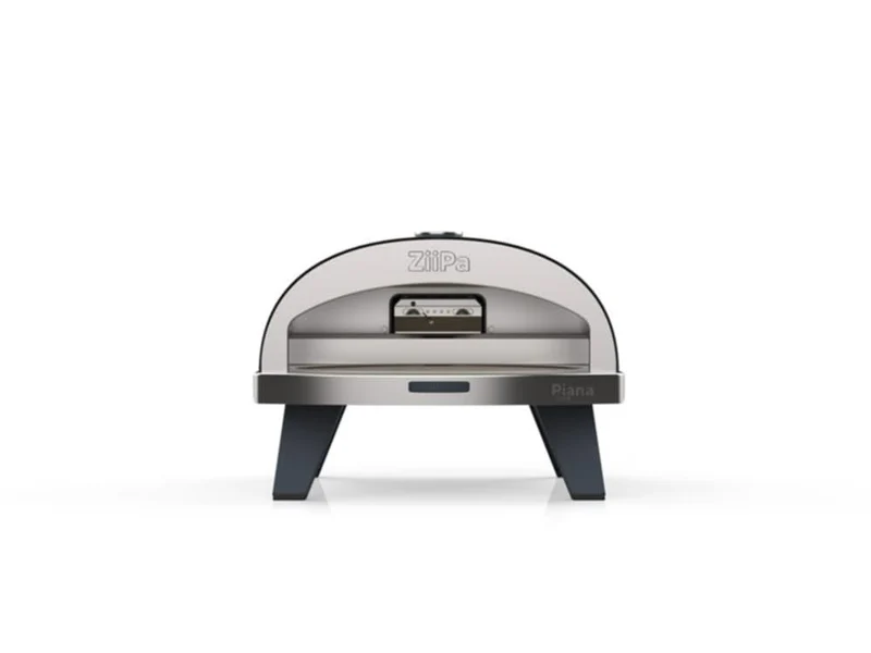 ZiiPa Pizzaofen Piana – Gasmodell – mit Thermometer – Schiefer – für Pizzen ø 30 cm – rotierender Pizzastein