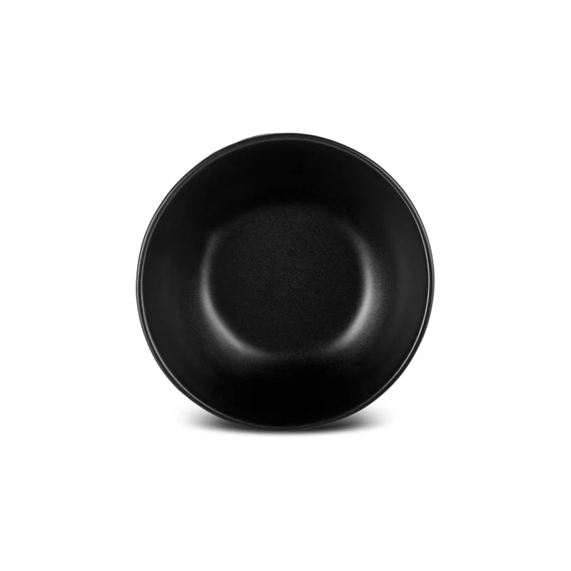 Karaca Solem Embossed 18-teiliges Steinzeug-Tafelservice für 6 Personen, Schwarz