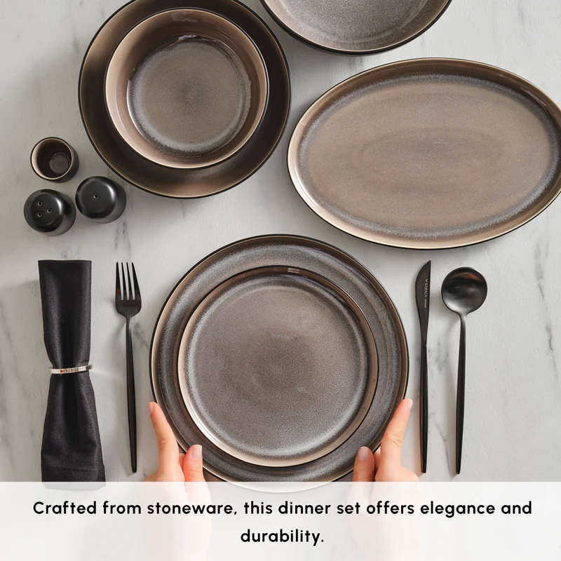 Karaca Earth Collection Mercure 59-Teiliges 12-Personen Geschirrset