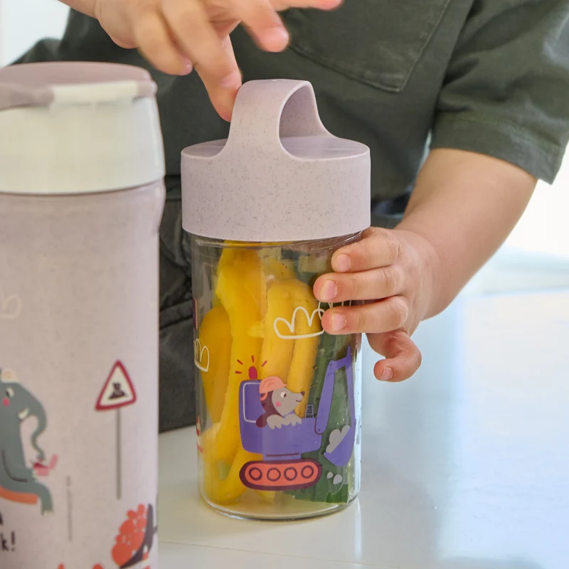 Snackpot / Trinkflasche BUDDY SNACK 0,5 TRUCKS
