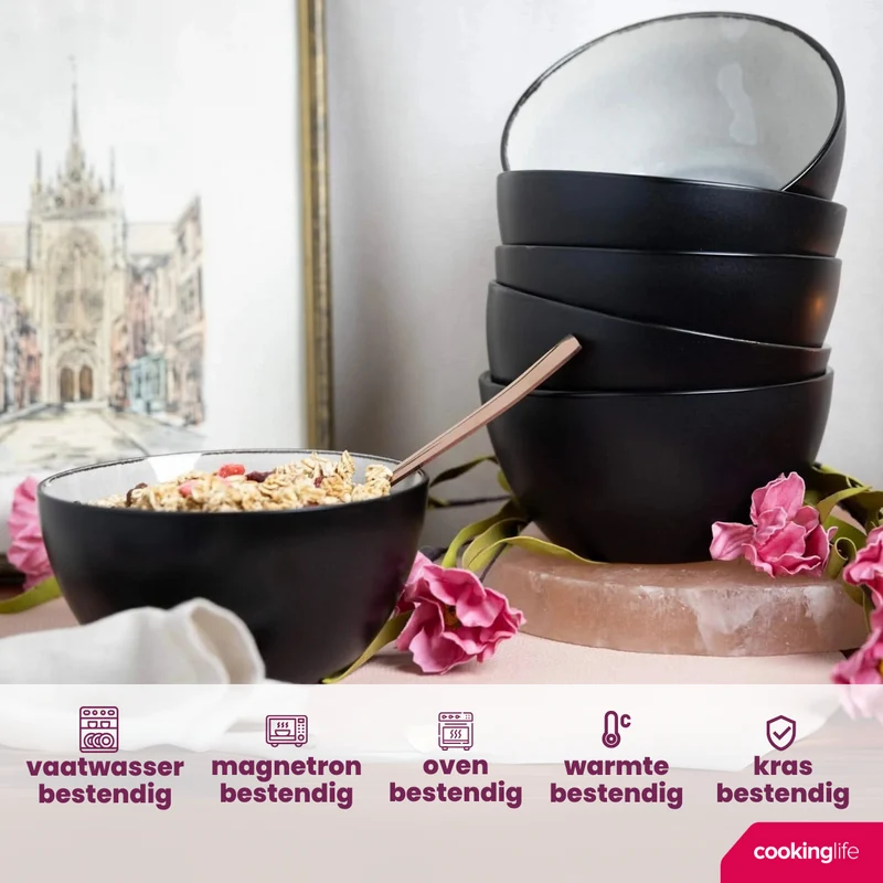 Cookinglife Suppenschalen / Schalen Nola Warm Grey ø 14 cm - 6 Stück