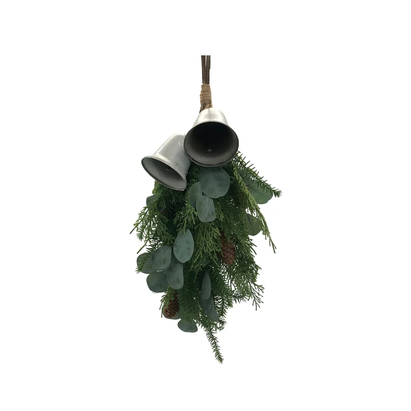 Hanger Bells 60x32x8cm Grün/Silber