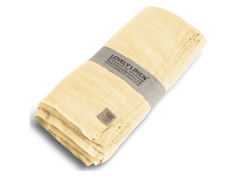 Lovely Linen Lovely Tischdecke lemon sorbet 100x100cm