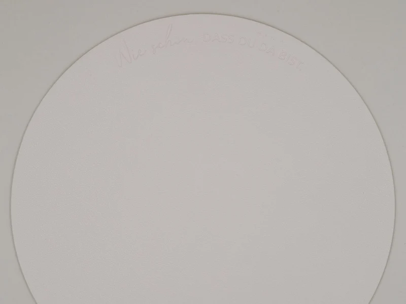 Eulenschnitt Platzset Wie schön wendbar creme 35cm