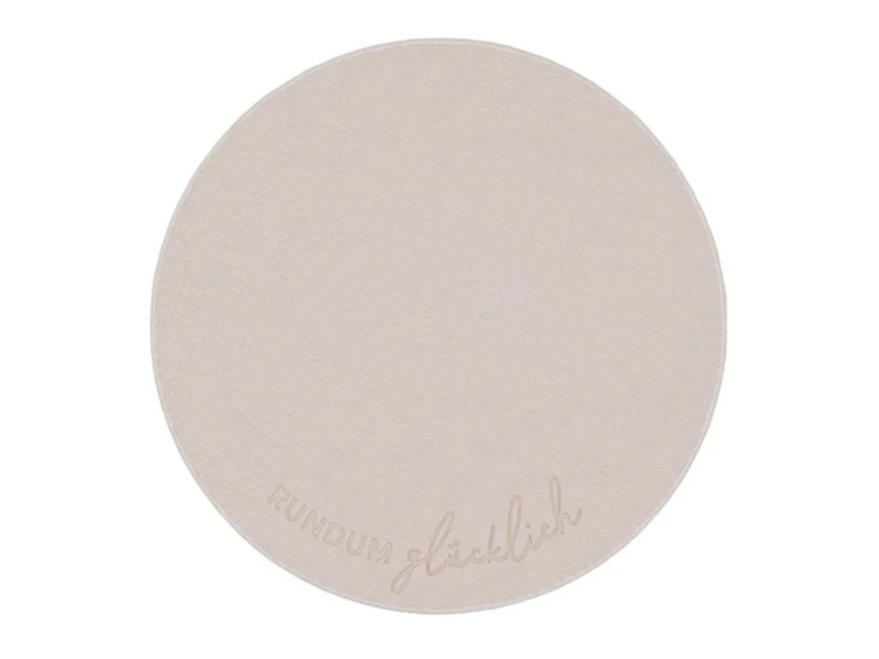 Eulenschnitt Untersetzer Rundum glücklich wendbar creme 11cm Set 2tlg