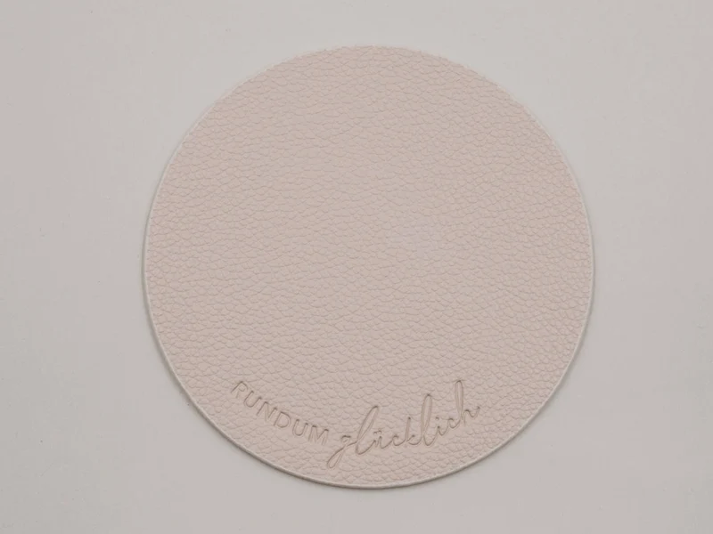 Eulenschnitt Untersetzer Rundum glücklich wendbar creme 11cm Set 2tlg