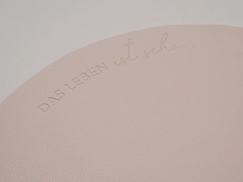 Eulenschnitt Platzset Das Leben wendbar creme 35cm