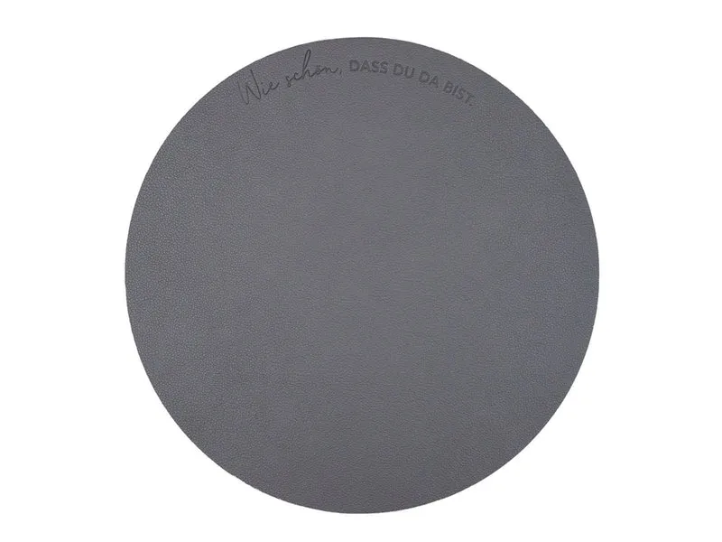 Eulenschnitt Platzset Wie schön wendbar grau 35cm