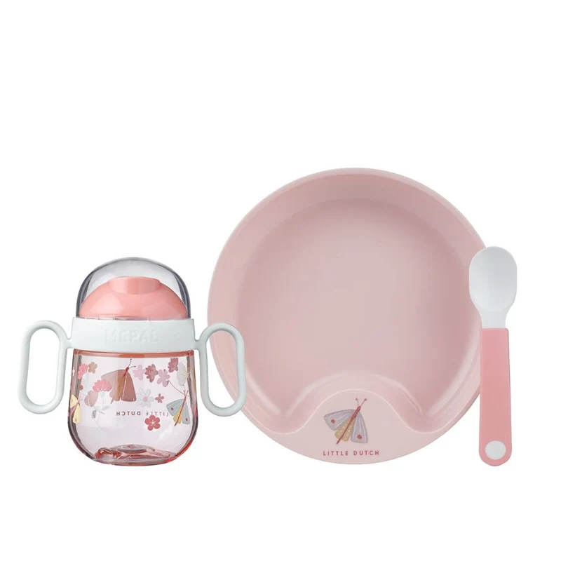 Babygeschirr-Set Flowers & Butterflies