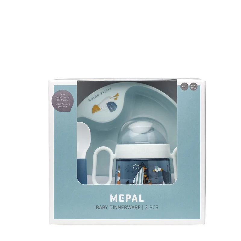 Set Babygeschirr Mepal Mio 3-teilig - Sailors Bay