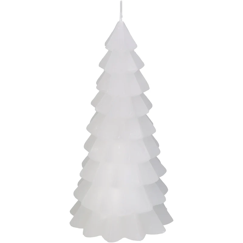 Kerzen-Weihnachtsbaum, weiß, 10x10x20cm