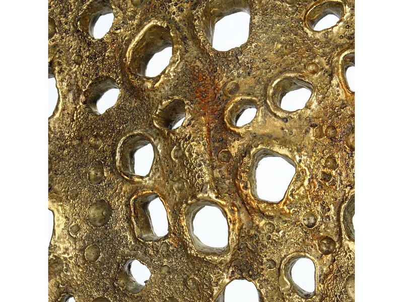 Korallenornament, Polyresin, Gold, 42 x 11 x 55 cm