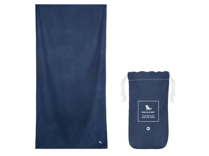Dock & Bay Fitness-Handtuch XL Deep Sea Navy 200x90cm