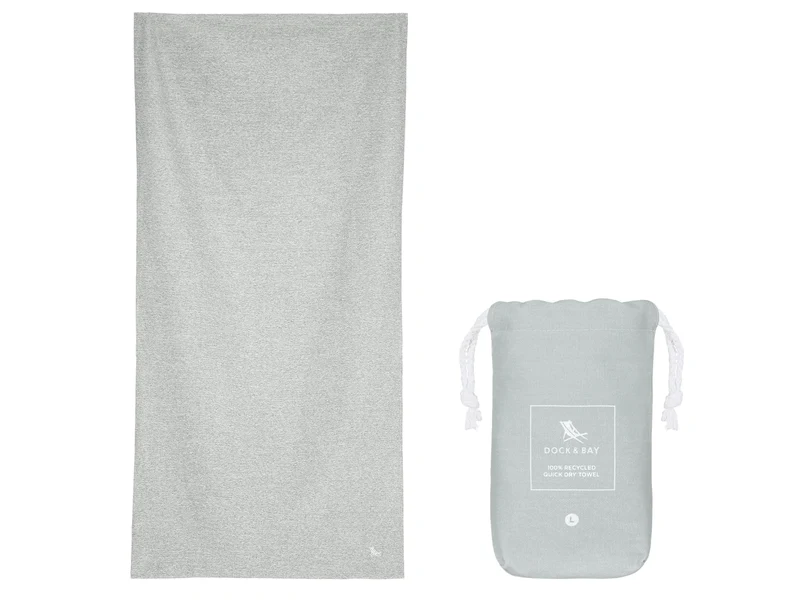 Dock & Bay Fitness-Handtuch L Mountain Grey 160x90cm