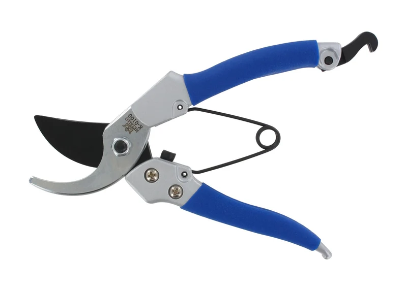 Metall-Schere 18 cm Damenmodell blau/grau