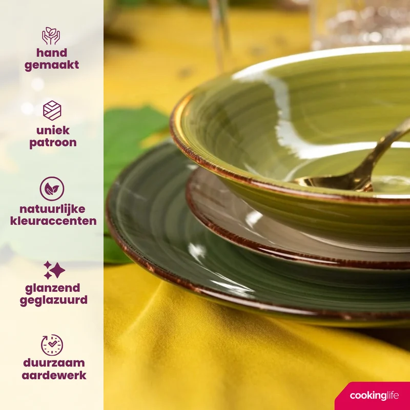 Cookinglife Tassen Delice Grün 350 ml - 6 Stück