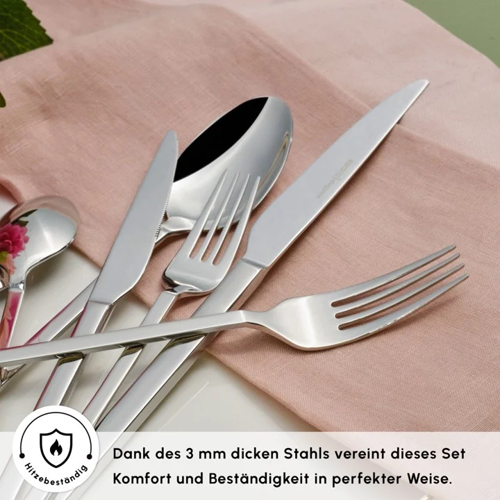 Karaca Pallas Elegance 12-Personen 84-Teiliges Besteckset