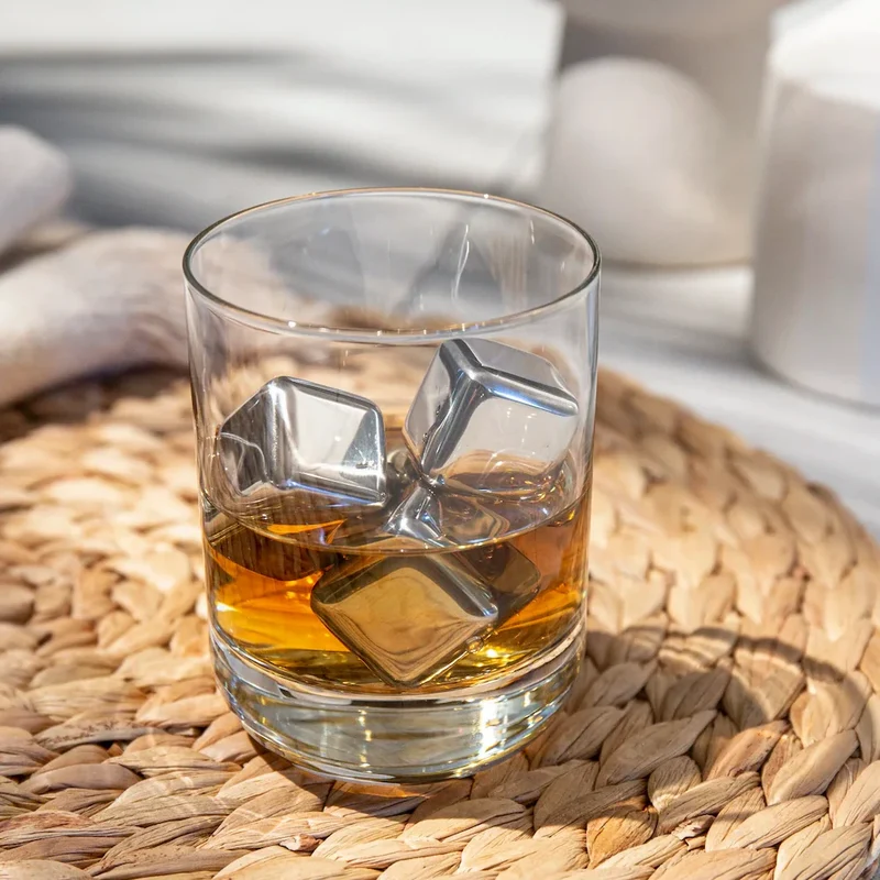 Jay Hill Whiskey Steine - Edelstahl - 4 Stücke