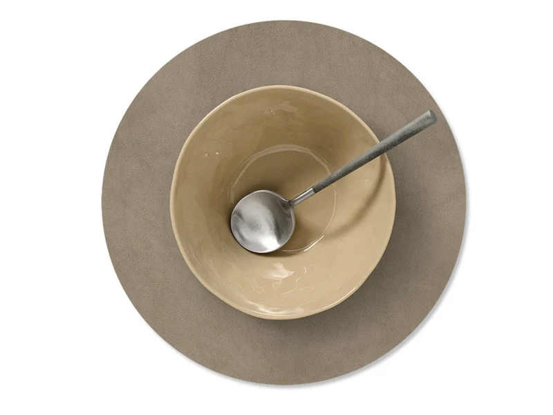 LIND DNA Nupo Tischset Circle S light grey 24cm