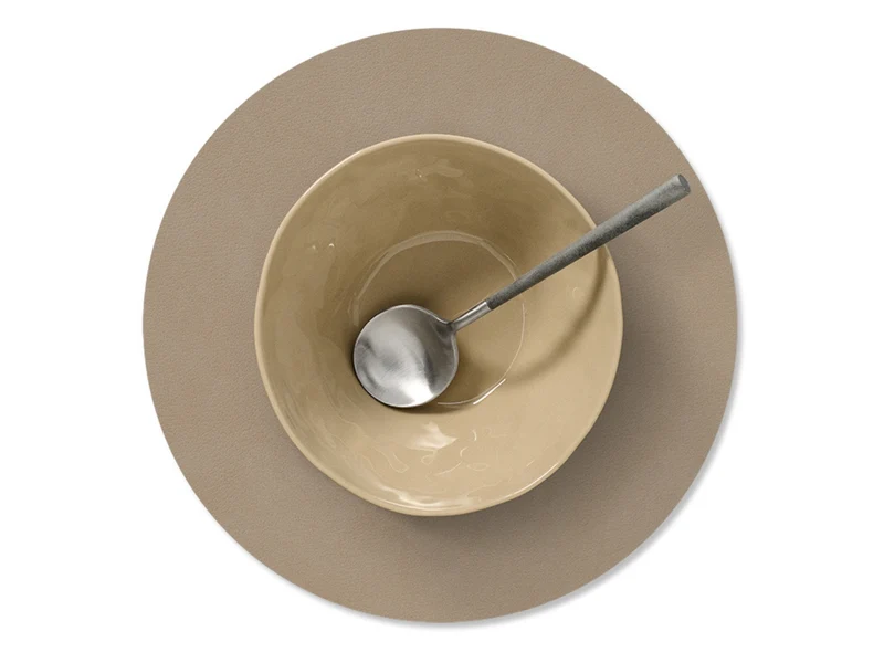 LIND DNA Nupo Tischset Circle S clay brown 24cm