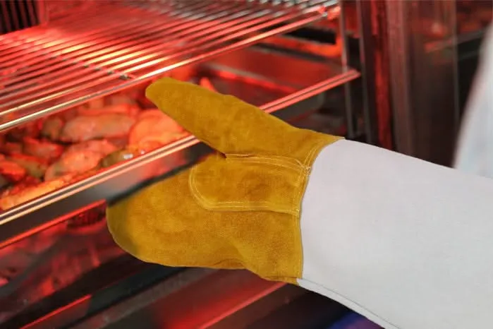 Hendi Ofenhandschuhe Leder 46 cm - 2 Stücke