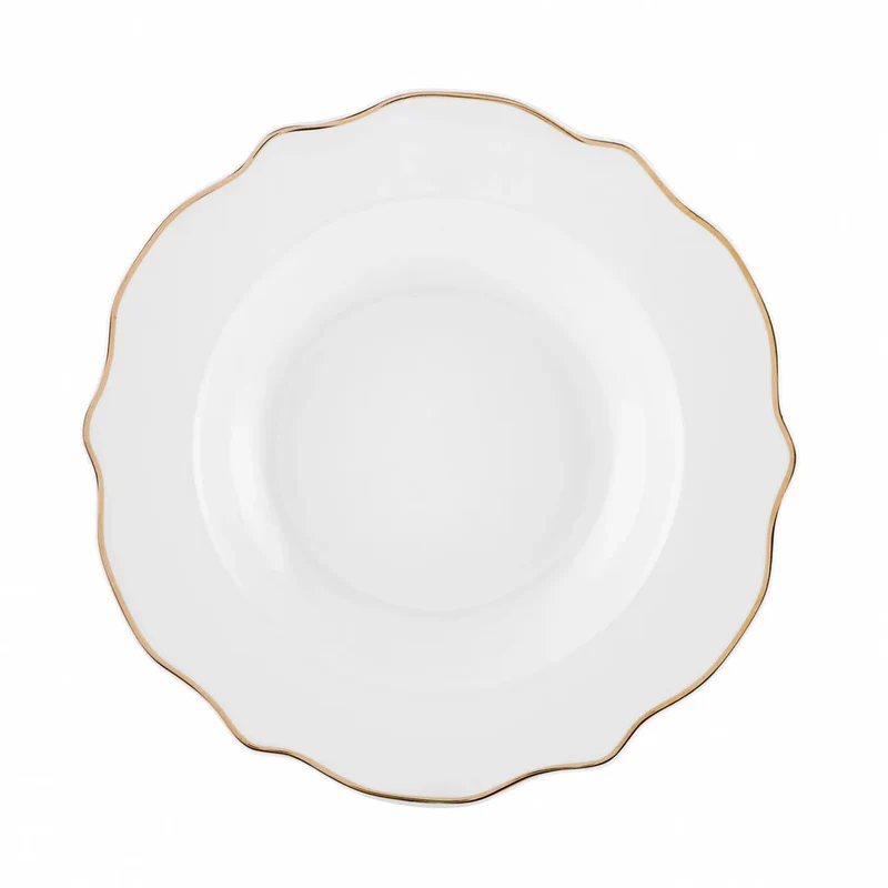 Karaca Pablo New Generation Bone Dinner Set für 12 Personen Gold 59 Teiliges