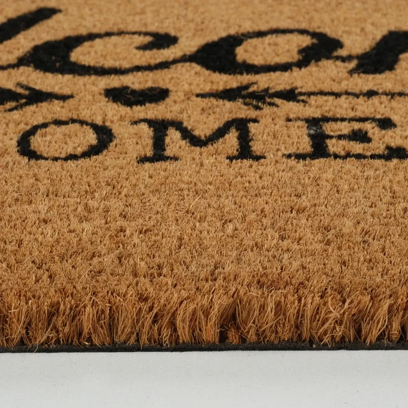 Kaschmir Teppich Welcome Home Coco Fußmatte 45x75 cm