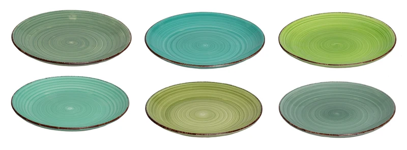 Cookinglife Frühstücksteller / Dessertteller Delice Grün ø 19 cm - 6 Stück