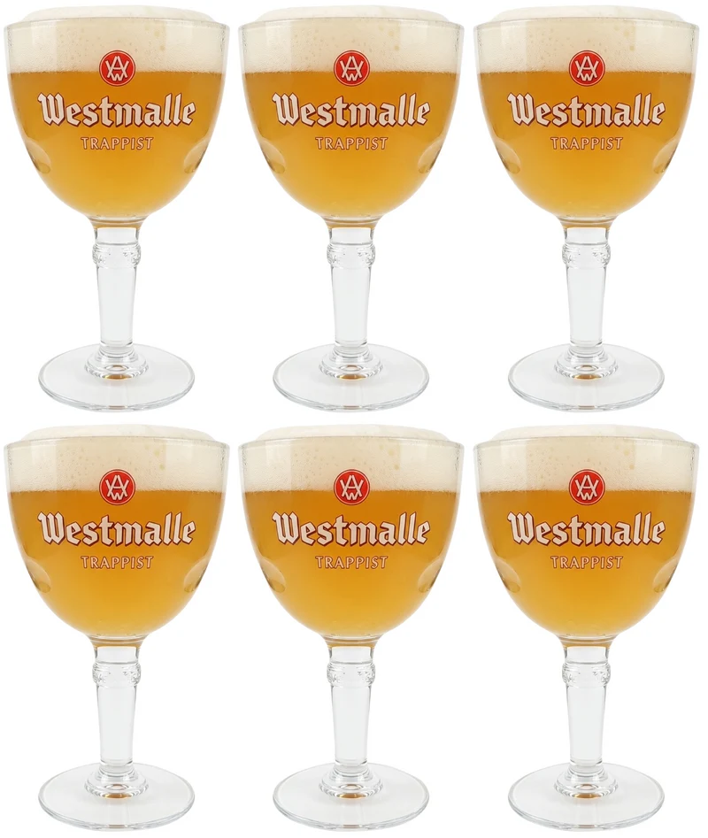 Westmalle Biergläser Trappist 330 ml - 6 Stück