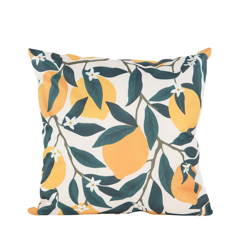 OUTDOOR-KISSEN ZITRONE 45X45CM MIT REISSVERSCHLUSS/VAKUUMVERPACKT