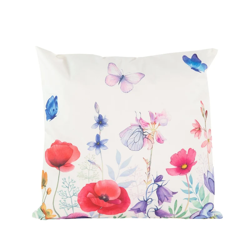 OUTDOOR KISSEN WILDBLUMEN 45X45CM MIT REISSVERSCHLUSS/VAKUUMVERPACKT
