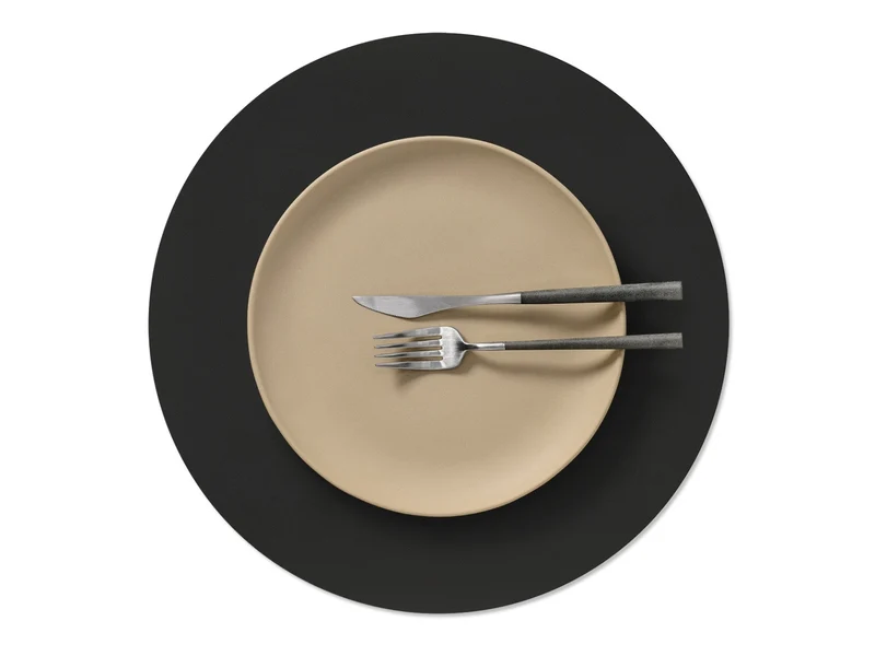 LIND DNA Nupo Tischset Circle L black ink 38cm