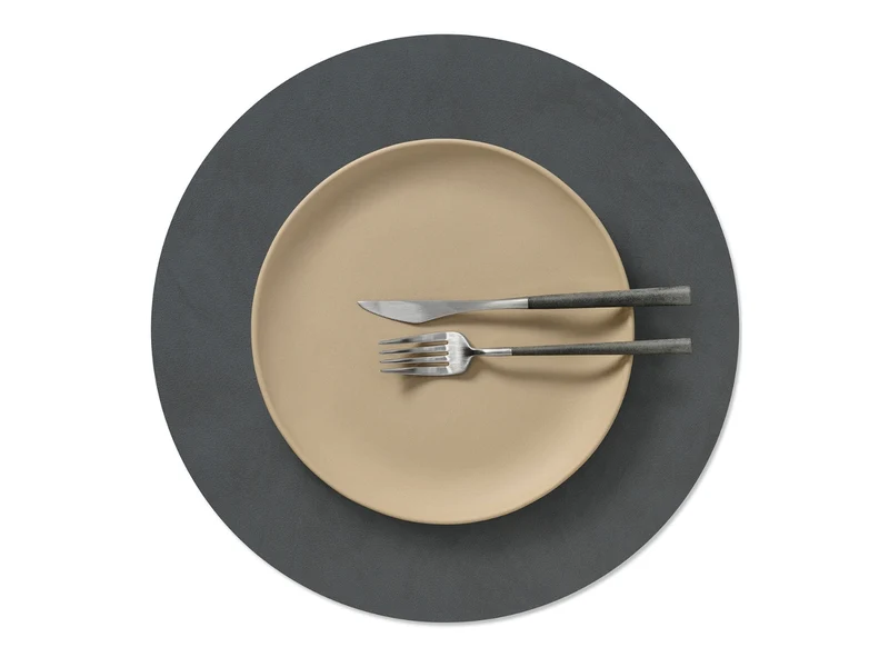 LIND DNA Nupo Tischset Circle L anthracite 38cm