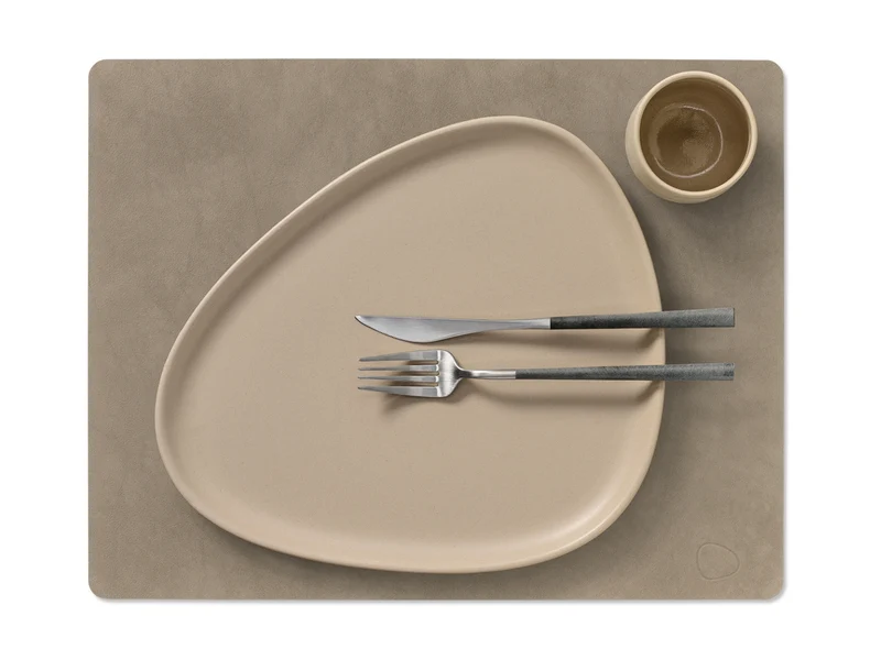LIND DNA Nupo Tischset Square L nomad grey 35x45cm