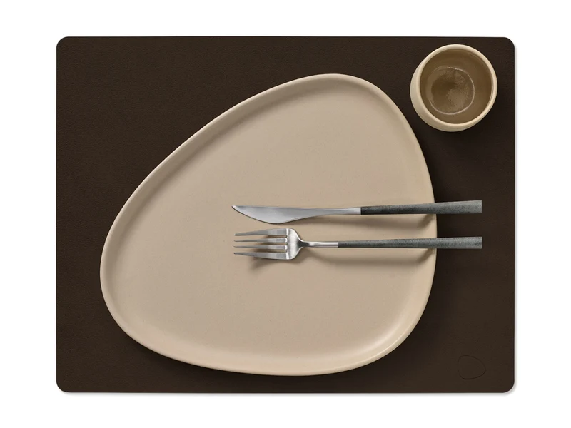 LIND DNA Nupo Tischset Square L hazel 35x45cm