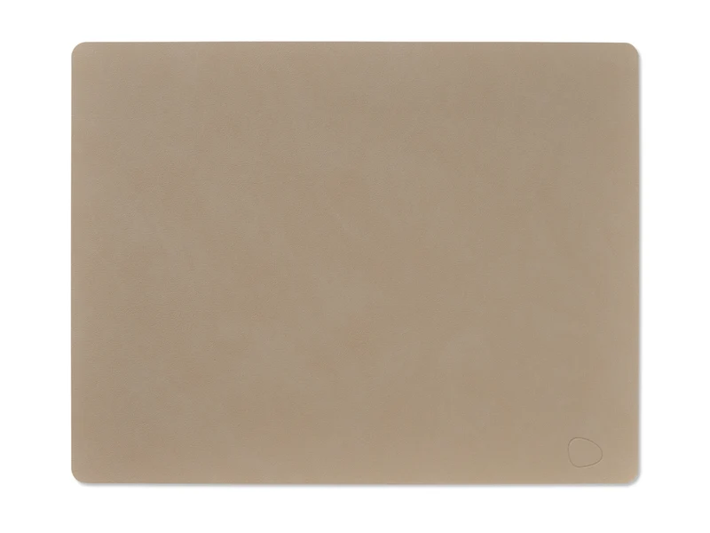 LIND DNA Nupo Tischset Square L clay brown 35x45cm